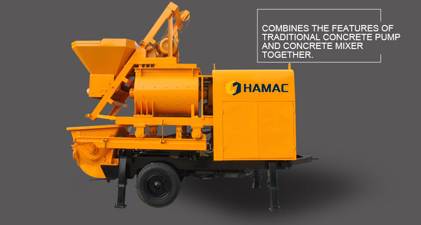 Bomba mezcladora de concreto eléctrica HBT25-L1 Hamac in Philippines 