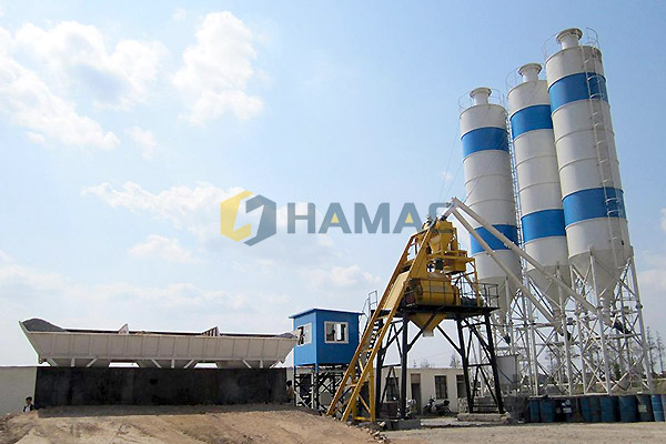 Serie HZS50 Planta mezcladora de concreto en Kurakavi