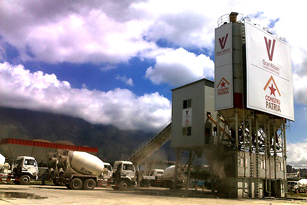 HZS100 planta de hormigón en Punta Arenas